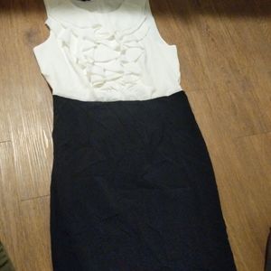 WITH TAG Ruffle Coloeblock dress